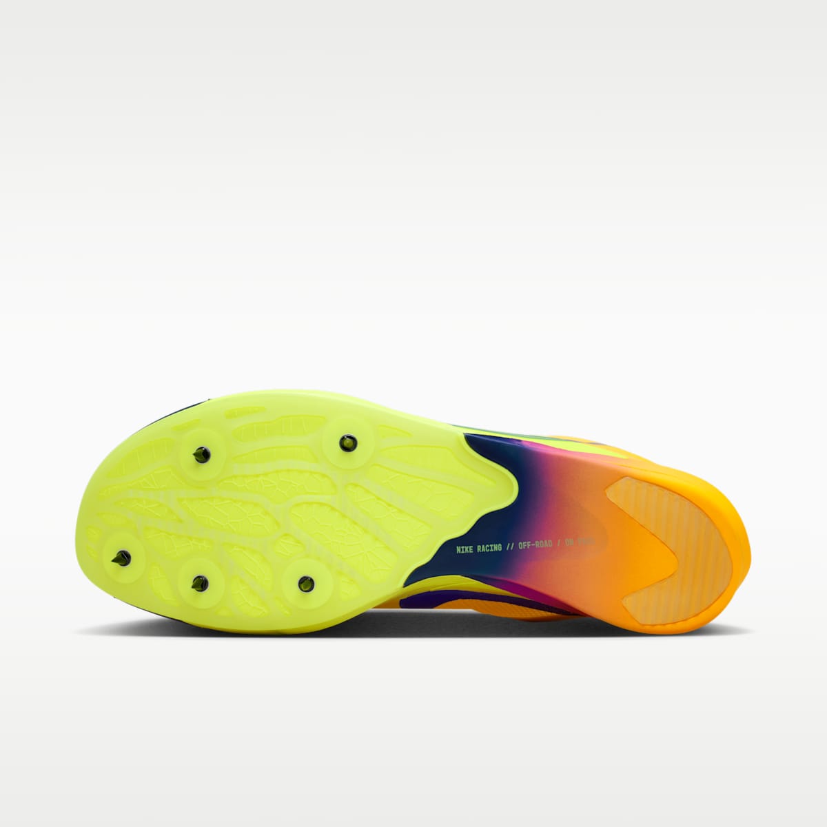 Women's Nike Dragonfly XC 2 Cross-Country Spikes - Citron Pulse/Blue Void/Hyper Violet/Indigo Burst