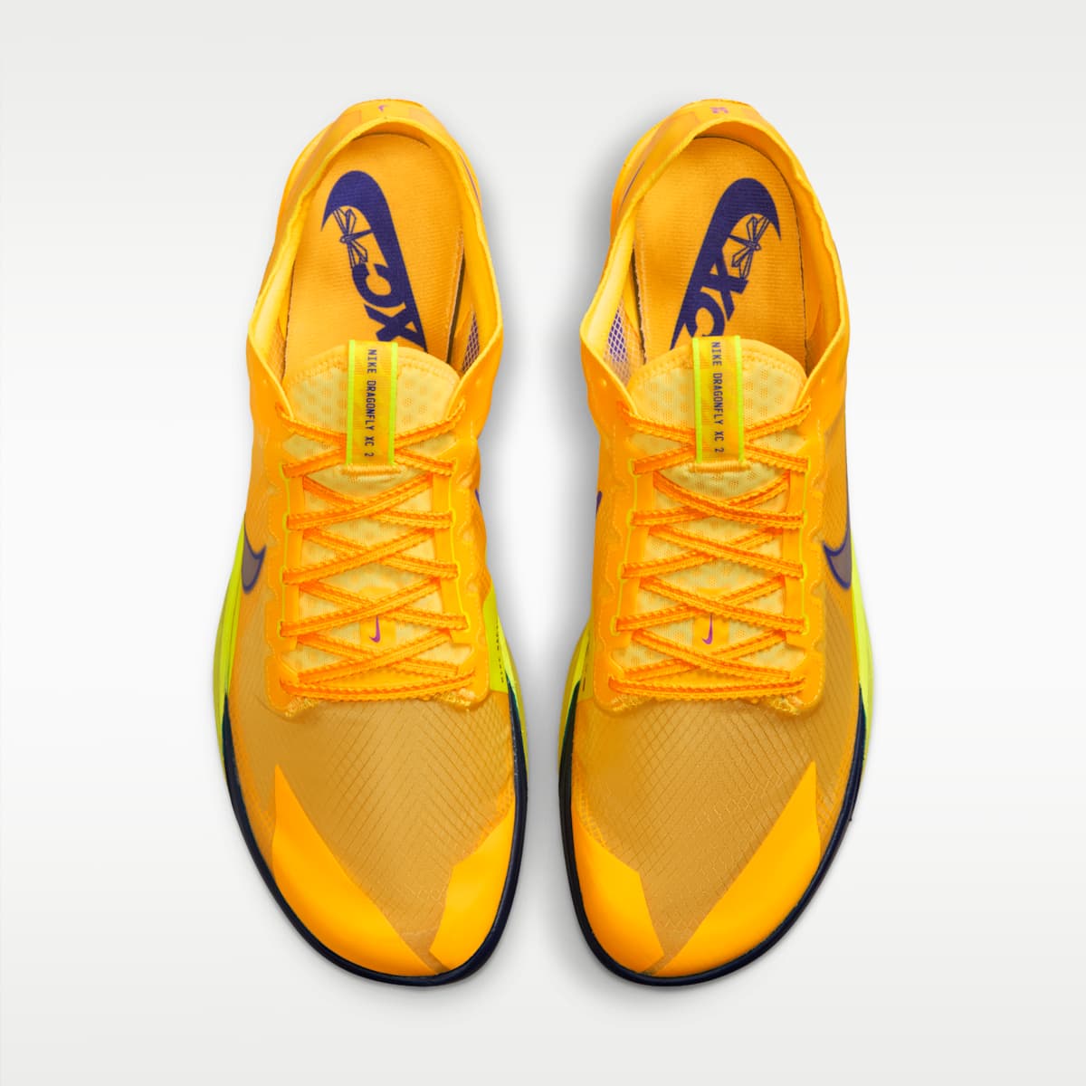 Nike Dragonfly XC 2 Cross-Country Spikes - Citron Pulse/Blue Void/Hyper Violet/Indigo Burst - Image 4