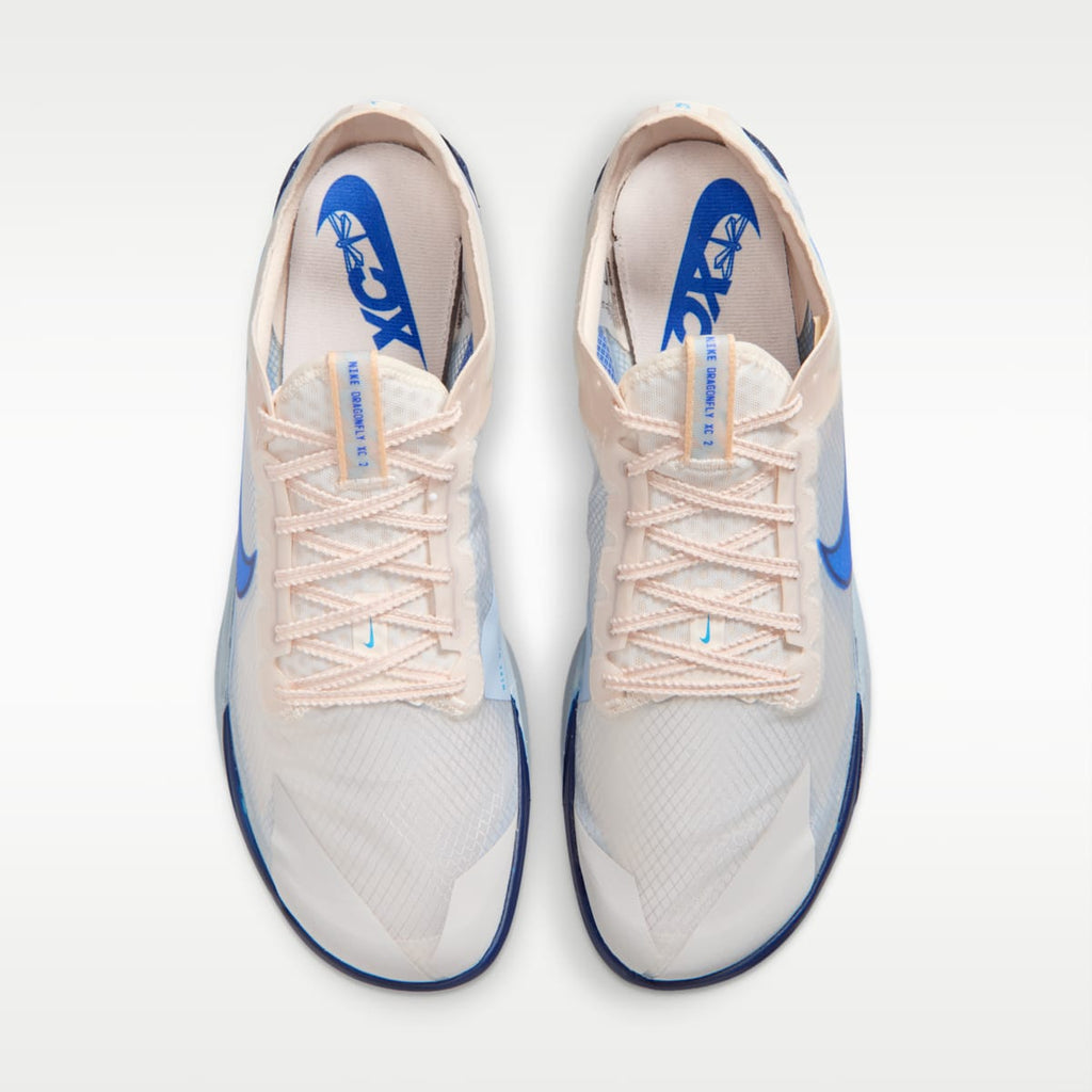 Women's Nike Dragonfly XC 2 Cross-Country Spikes - Chalk/Blue Void/Light Armory Blue/Racer Blue