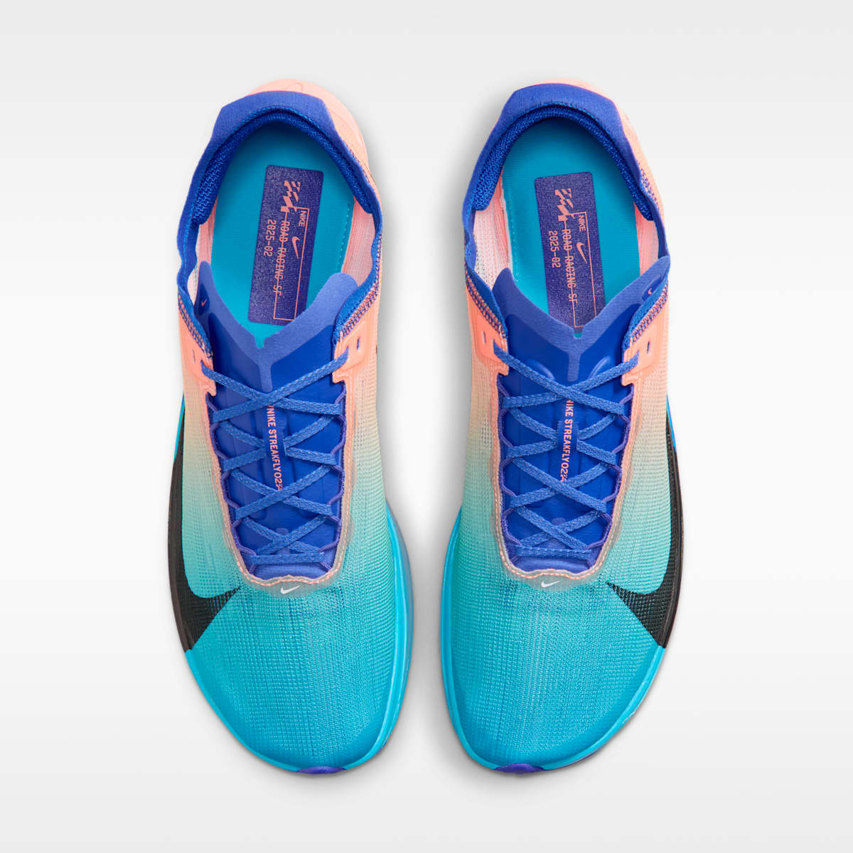 Nike Streakfly 2 Road Racing Shoes - Atomic Pink/Racer Blue/Blue Lightning/White - Image 4