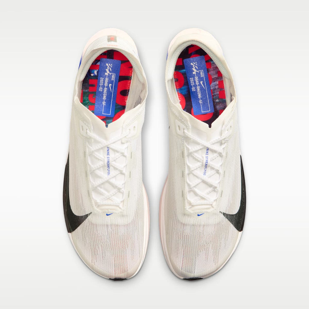 Nike Streakfly 2 Men's Road Racing Shoes - White/Racer Blue/Bright Crimson/Black - Image 4