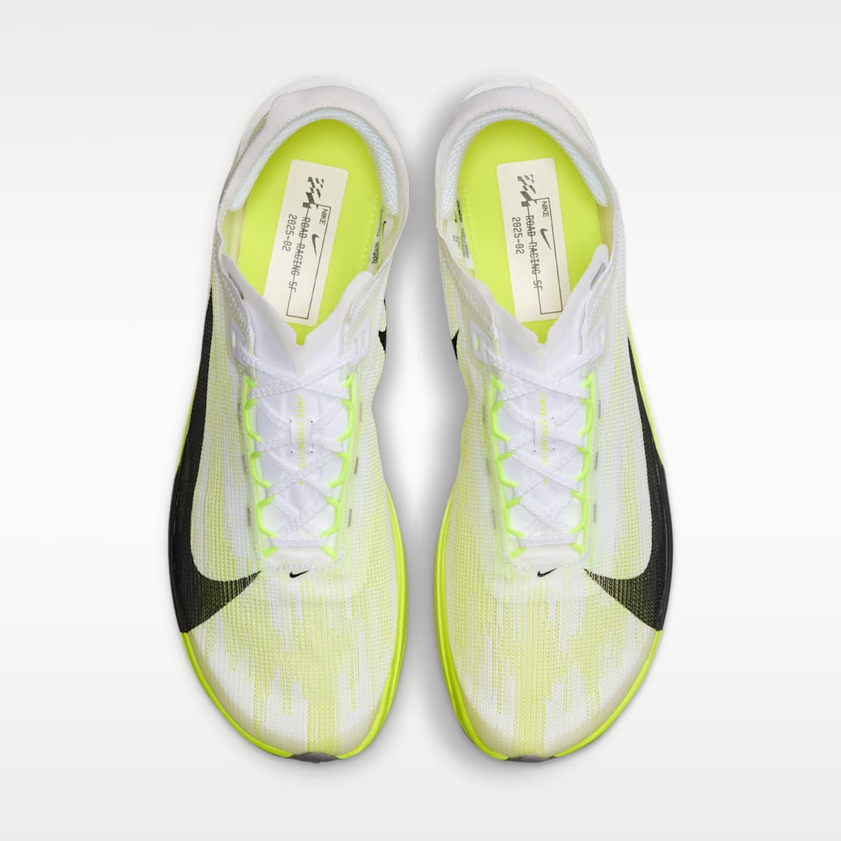 Nike Streakfly 2 Road Racing Shoes - White/Lemon Venom/Sail/Anthracite - Image 4