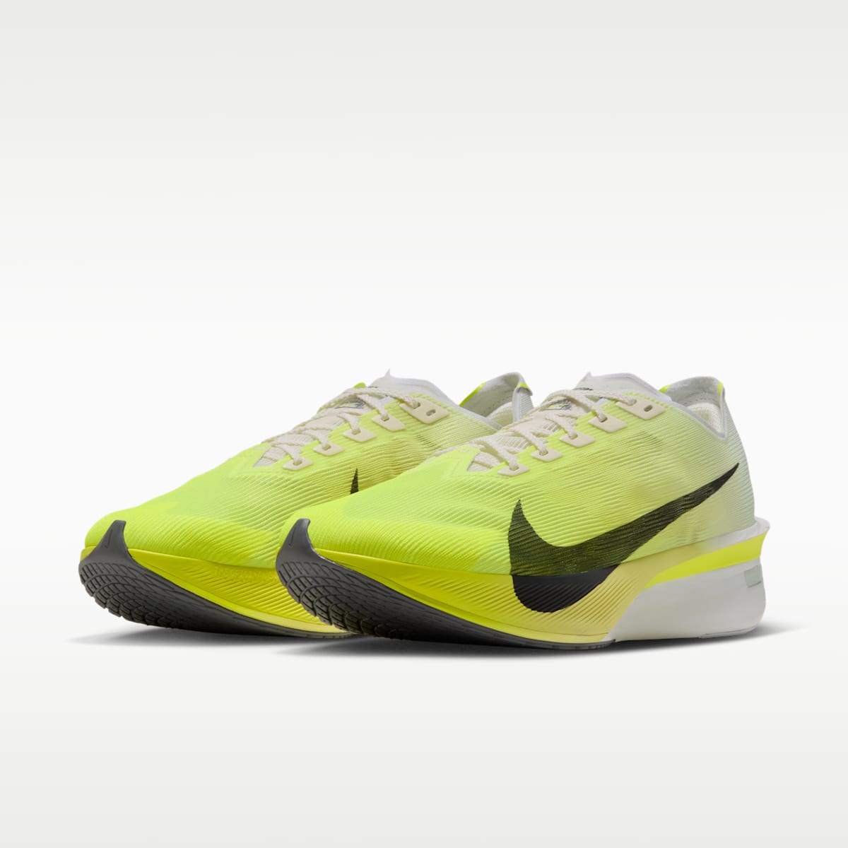 Nike Vaporfly 4 Men's Road Racing Shoes - White/Lemon Venom/Lemon Chiffon/Anthracite - Image 5