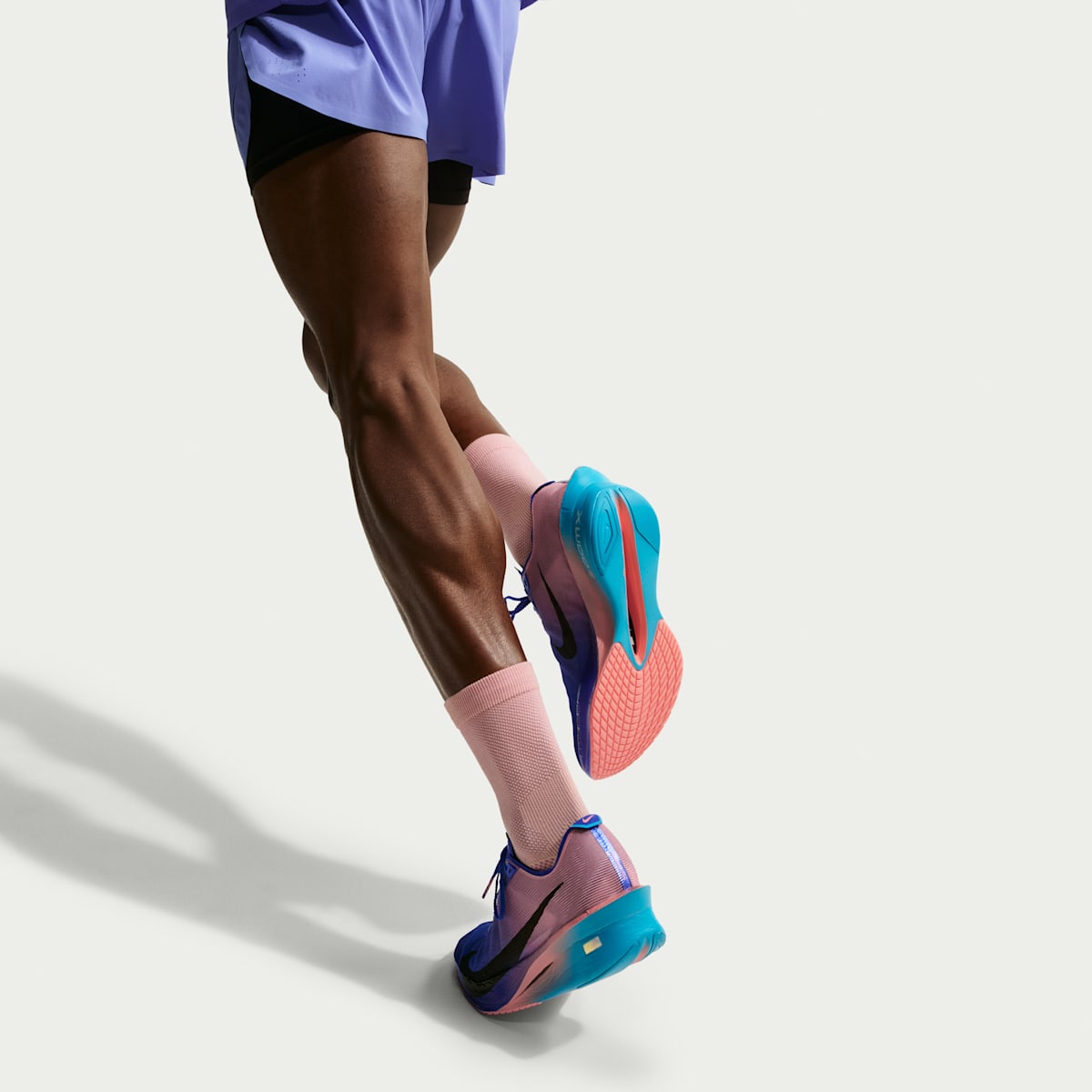 Nike Vaporfly 4  Men's Road Racing Shoes - Racer Blue/Blue Lightning/Atomic Pink/White - Image 9