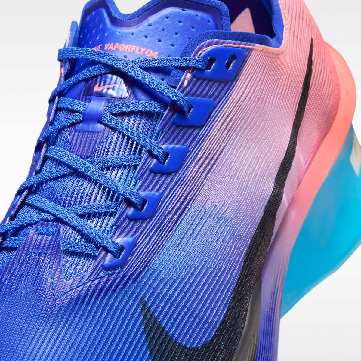 Nike Vaporfly 4  Men's Road Racing Shoes - Racer Blue/Blue Lightning/Atomic Pink/White - Image 7
