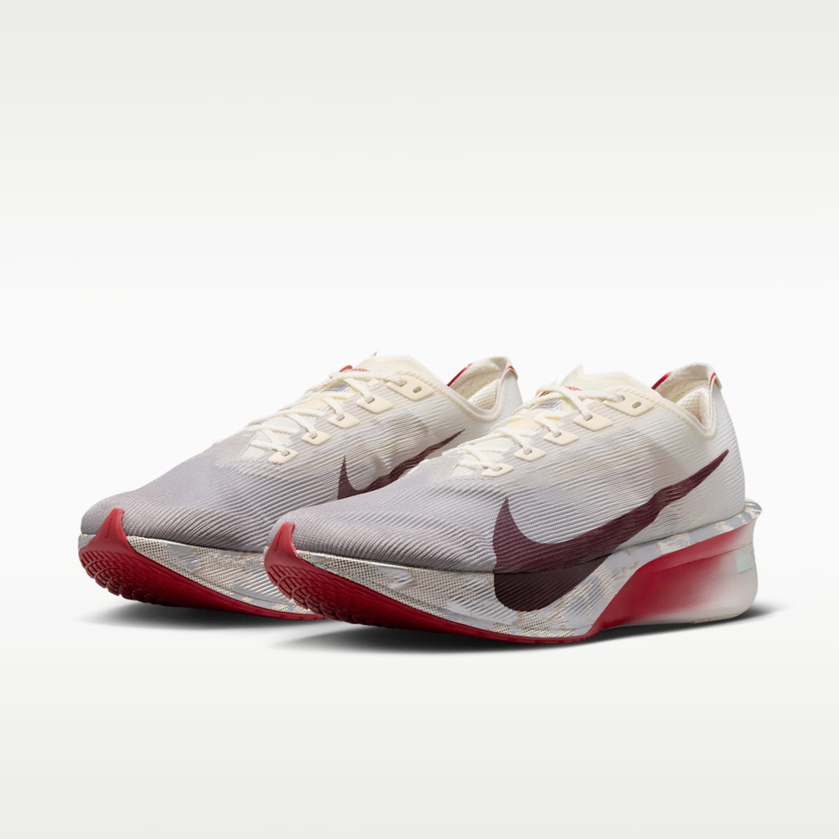 Nike Vaporfly 4 Men's Road Racing Shoes - Sail/Phantom/Light Boulder/University Red - Image 5