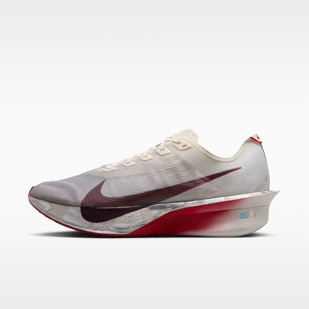 Nike Vaporfly 4 Men's Road Racing Shoes - Sail/Phantom/Light Boulder/University Red - Image 1