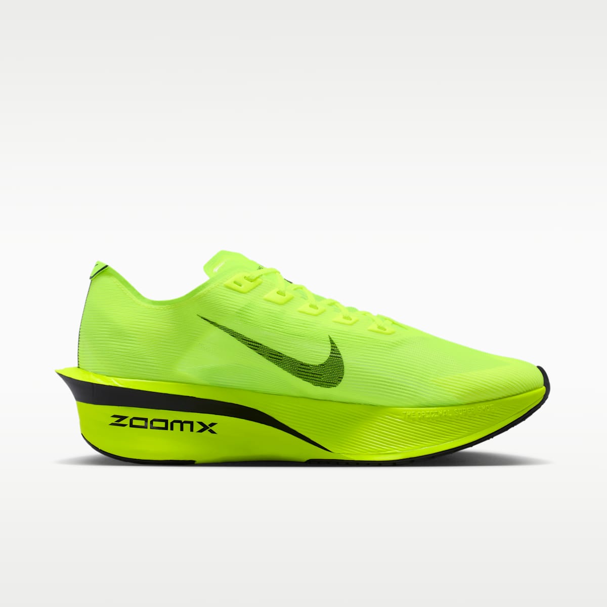 Nike Vaporfly 4 Men's Road Racing Shoes - Volt/Black - Image 3
