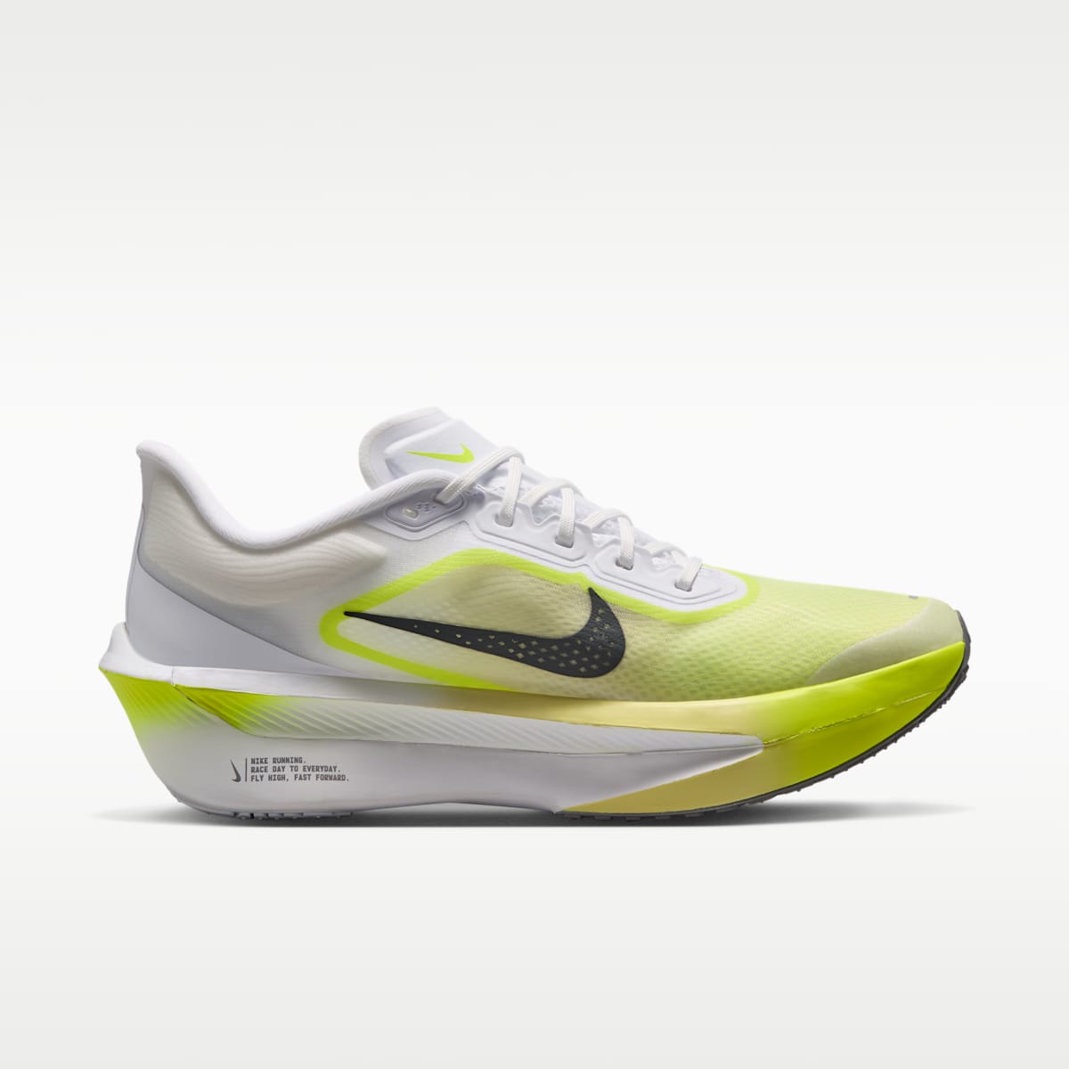 Nike Zoom Fly 6 Men's Road Racing Shoes - White/Lemon Venom/Lemon Chiffon/Anthracite - Image 3