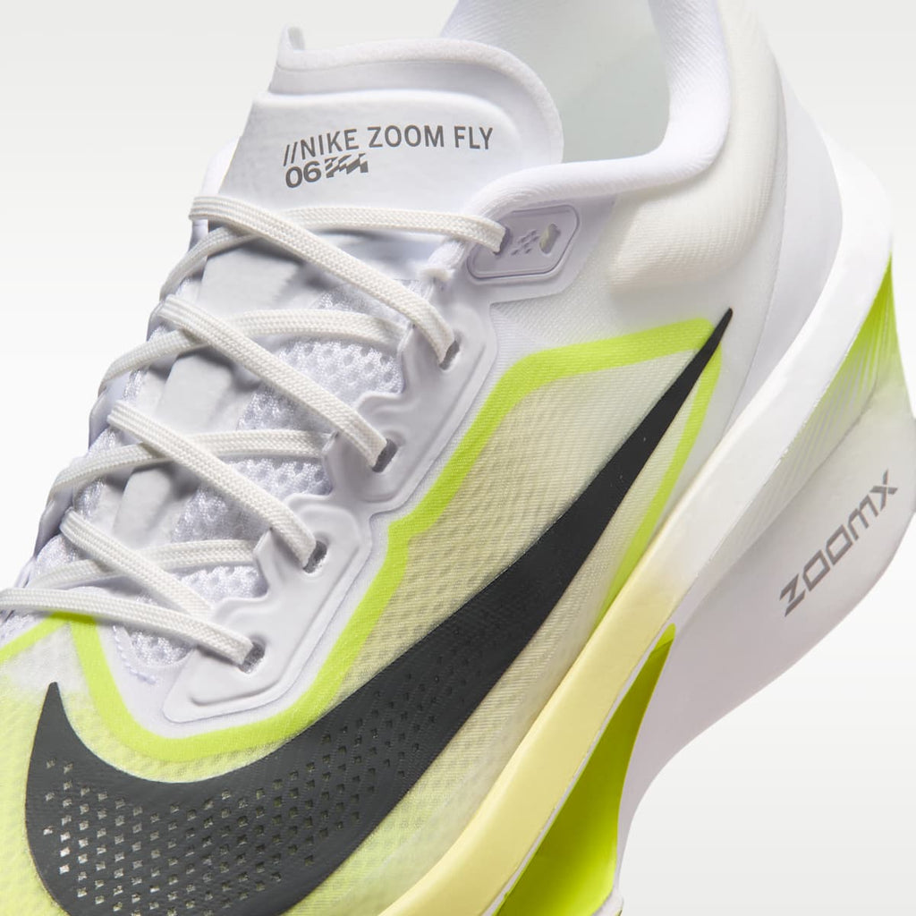 Nike Zoom Fly 6 Men's Road Racing Shoes - White/Lemon Venom/Lemon Chiffon/Anthracite - Image 7