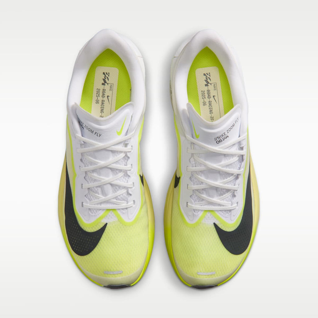 Nike Zoom Fly 6 Men's Road Racing Shoes - White/Lemon Venom/Lemon Chiffon/Anthracite - Image 4