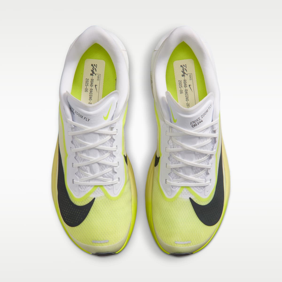 Nike Zoom Fly 6 Men's Road Racing Shoes - White/Lemon Venom/Lemon Chiffon/Anthracite - Image 4