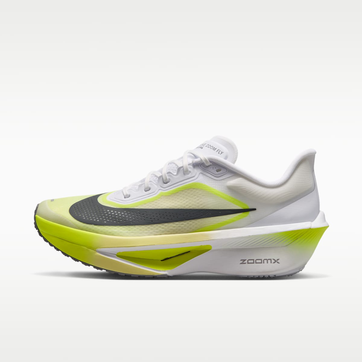 Nike Zoom Fly 6 Men's Road Racing Shoes - White/Lemon Venom/Lemon Chiffon/Anthracite - Image 1