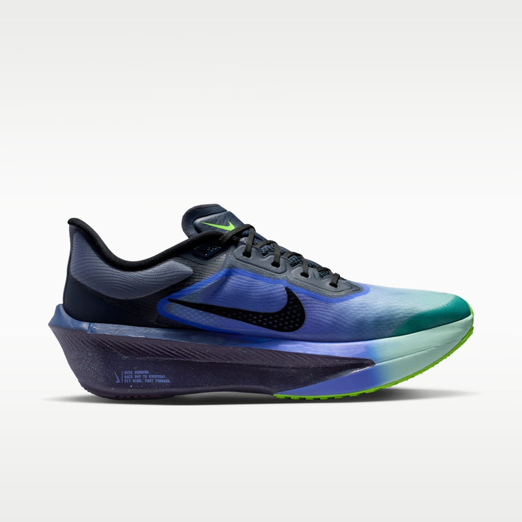 Nike Zoom Fly 6 Glam Men's Road Running Shoes - Dark Obsidian/Racer Blue/Emerald Rise/Black - Image 3
