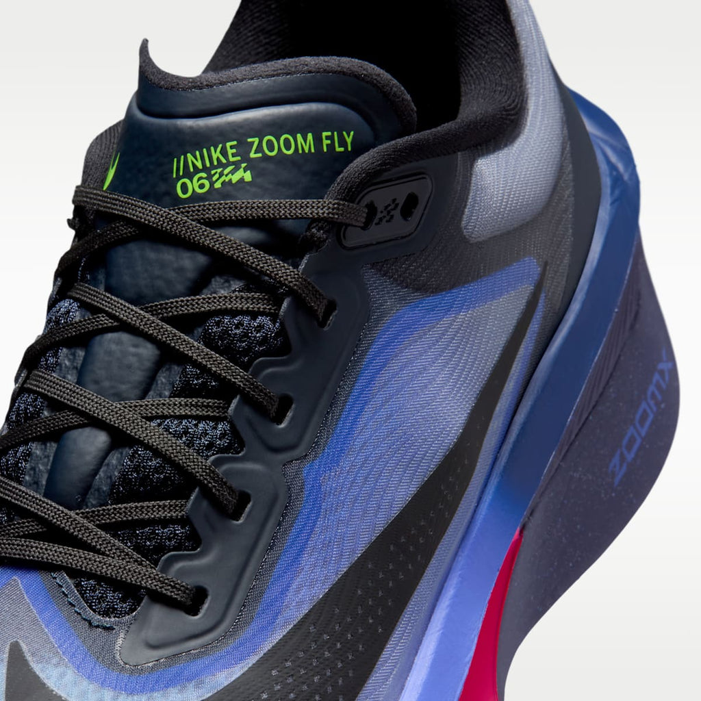 Nike Zoom Fly 6 Glam Men's Road Running Shoes - Dark Obsidian/Racer Blue/Emerald Rise/Black - Image 7