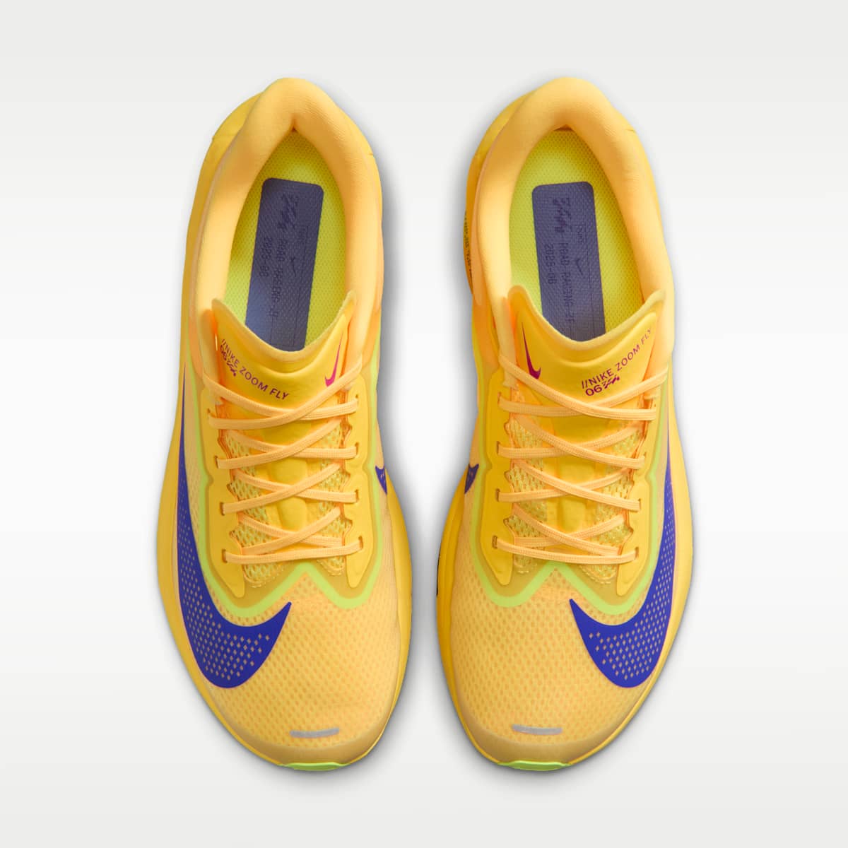 Nike Zoom Fly 6 Men's Road Racing Shoes - Citron Pulse/Volt Ice/Hyper Violet/Indigo Burst - Image 4