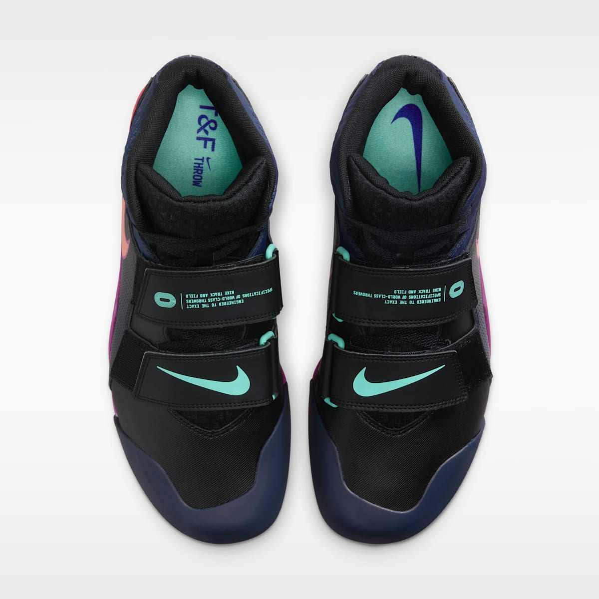 Nike Zoom Javelin Elite 3 Track & Field Throwing Spikes - Black/Obsidian/Bright Crimson/Orange Pulse - Image 4