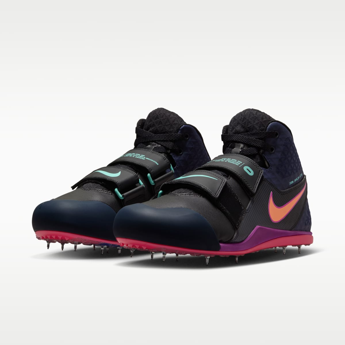 Nike Zoom Javelin Elite 3 Track & Field Throwing Spikes - Black/Obsidian/Bright Crimson/Orange Pulse - Image 5