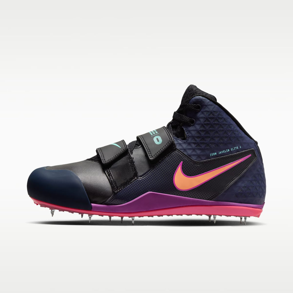 Nike Zoom Javelin Elite 3 Track & Field Throwing Spikes - Black/Obsidian/Bright Crimson/Orange Pulse - Image 1
