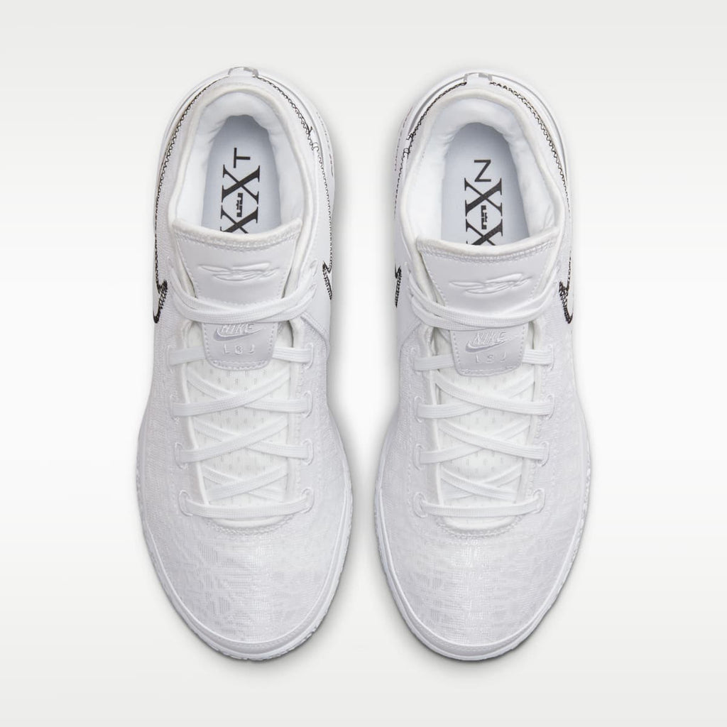 LeBron NXXT Gen Basketball Shoes - White/Black/Metallic Silver - Image 4