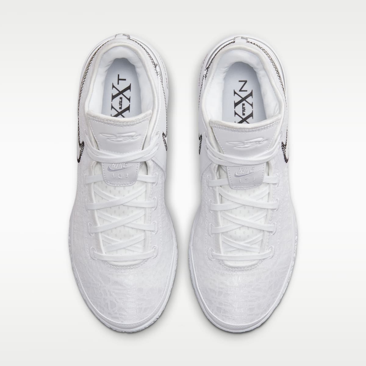 LeBron NXXT Gen Basketball Shoes - White/Black/Metallic Silver - Image 4