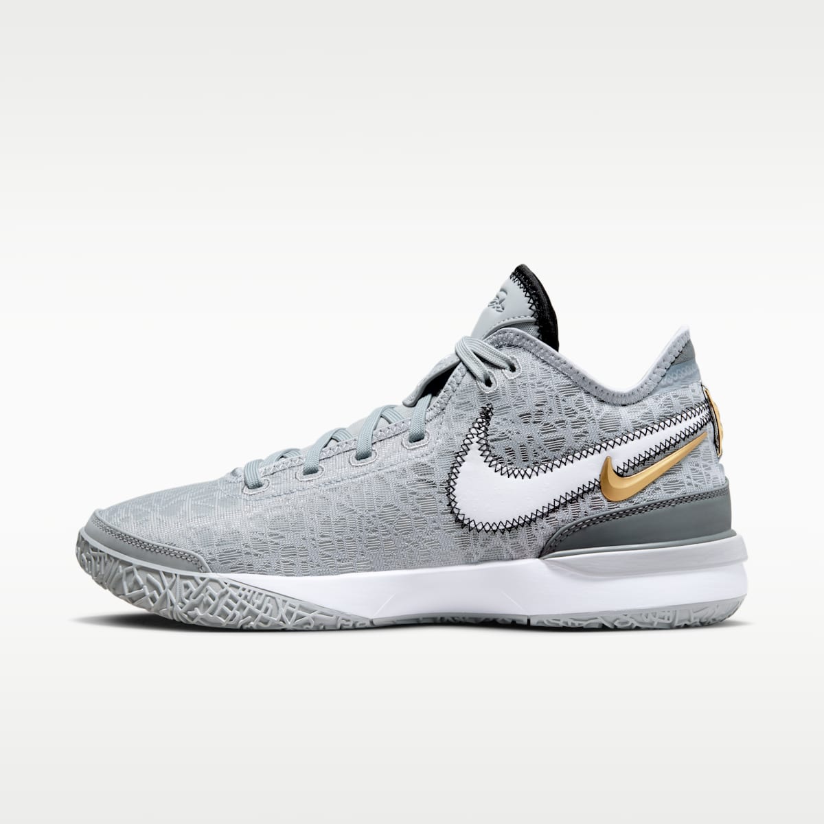 LeBron NXXT Gen Basketball Shoes - Wolf Grey/Iron Grey/Black/White - Image 1