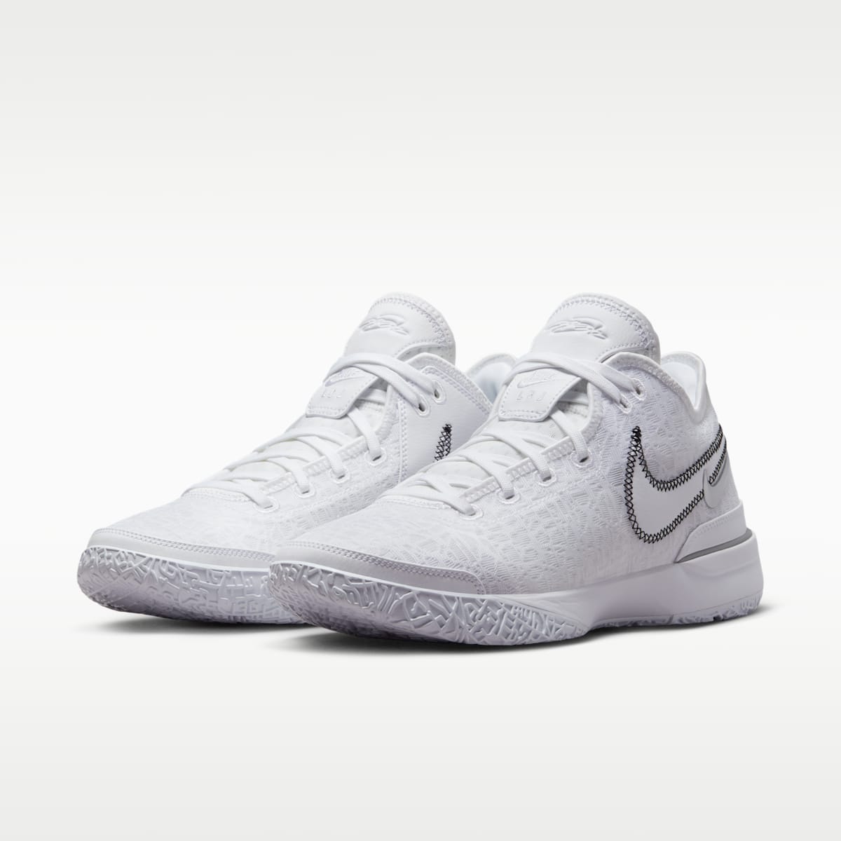 LeBron NXXT Gen Basketball Shoes - White/Black/Metallic Silver - Image 5
