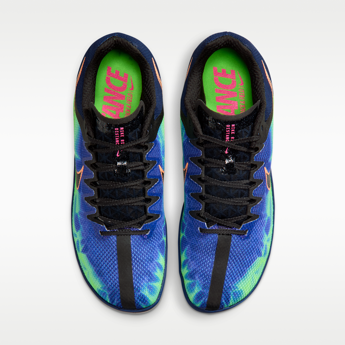 Women's Nike Zoom Rival Distance Glam Track & Field Distance Spikes - Dark Obsidian/Indigo Burst/Green/Black