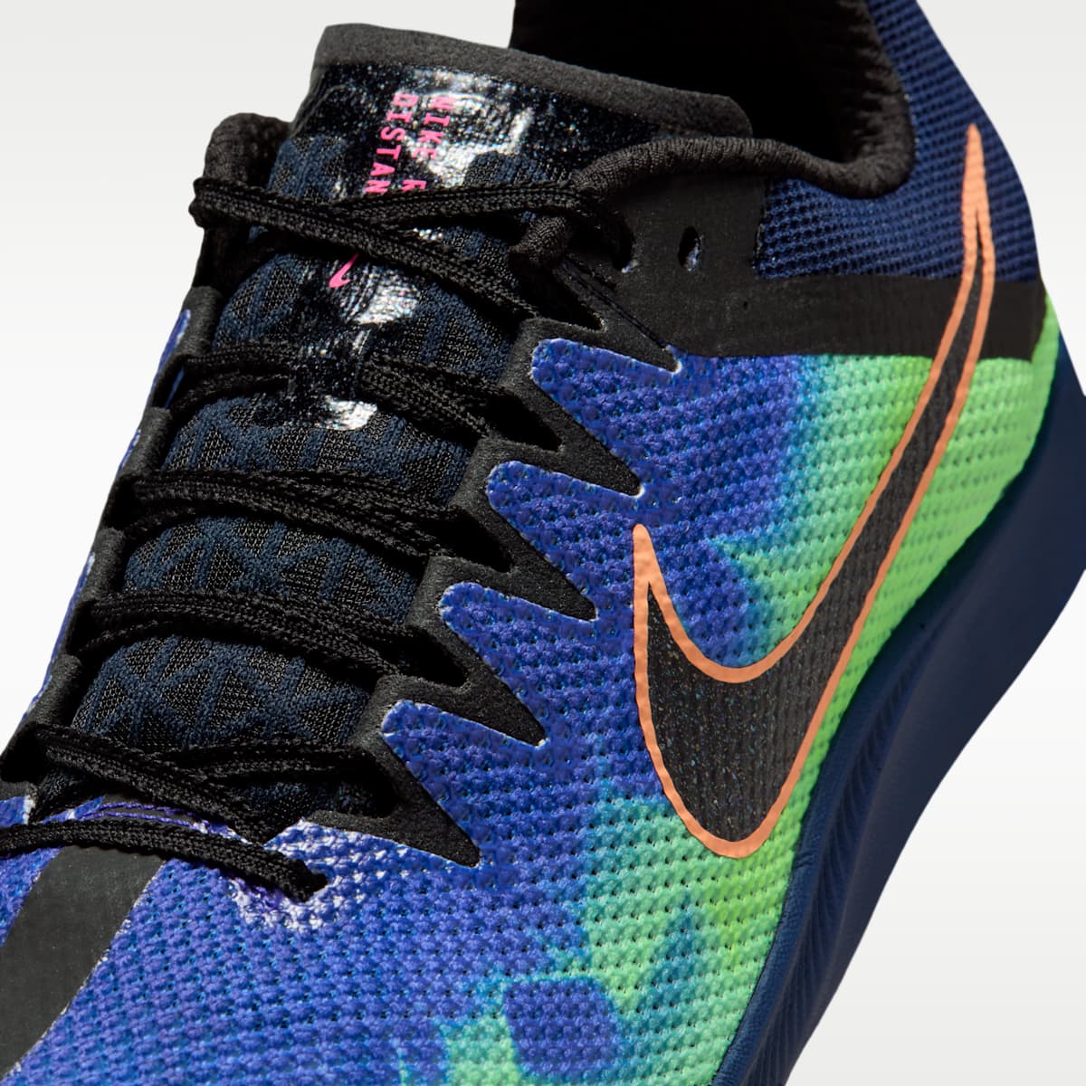 Nike Zoom Rival Distance Glam Track & Field Distance Spikes - Dark Obsidian/Indigo Burst/Green/Black - Image 8