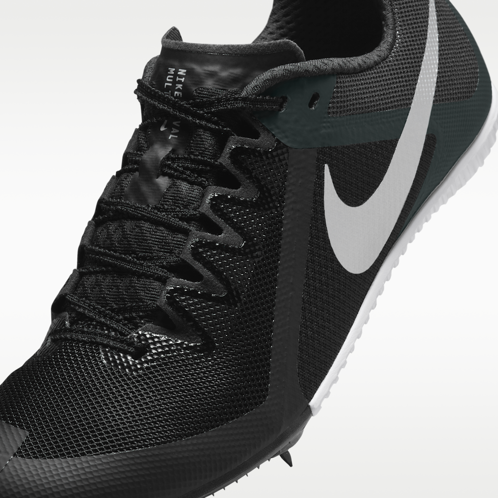 Women's Nike Zoom Rival Multi Track & Field Multi-Event Spikes - Black/Black/Metallic Silver