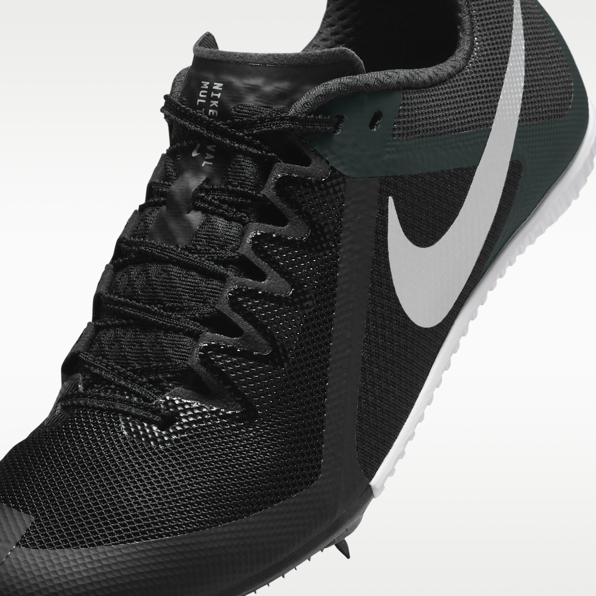 Women's Nike Zoom Rival Multi Track & Field Multi-Event Spikes - Black/Black/Metallic Silver