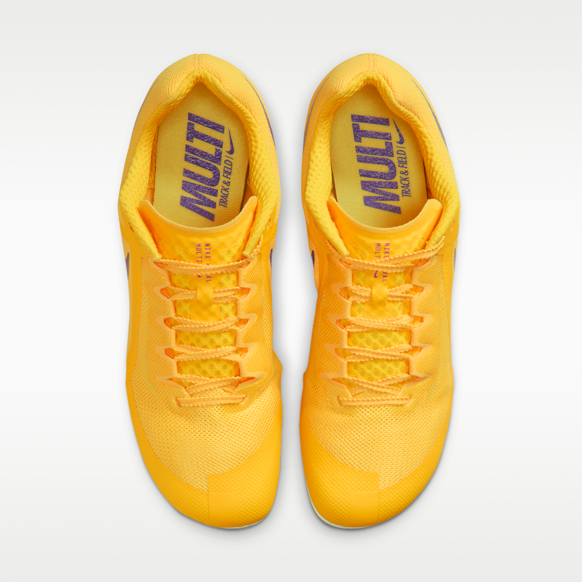 Women's Nike Zoom Rival Multi Track & Field Multi-Event Spikes - Citron Pulse/Volt Glow/Hyper Violet/Indigo Burst
