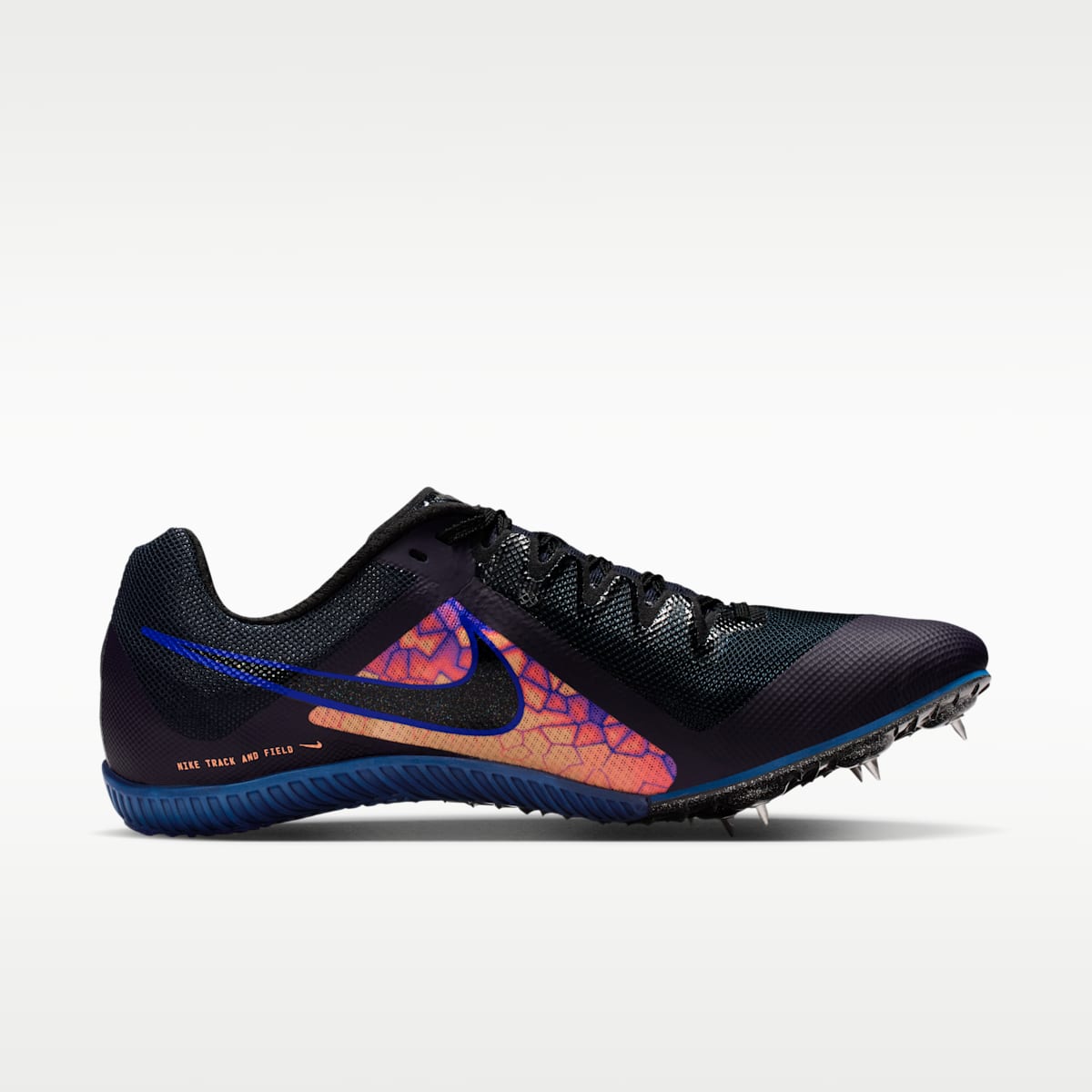 Nike Zoom Rival Multi Glam Track & Field Multi-Event Spikes - Dark Obsidian/Orange Pulse/Indigo Burst/Black - Image 3