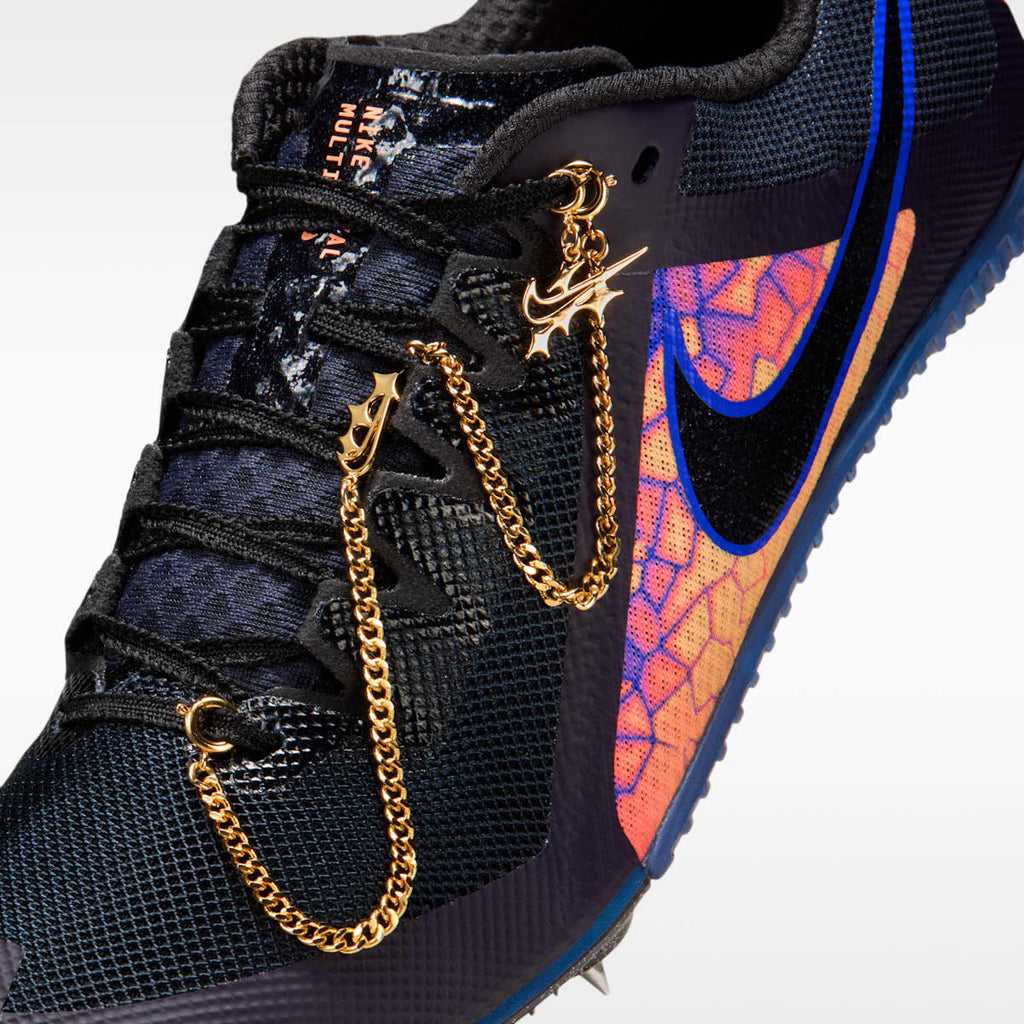 Nike Zoom Rival Multi Glam Track & Field Multi-Event Spikes - Dark Obsidian/Orange Pulse/Indigo Burst/Black - Image 9