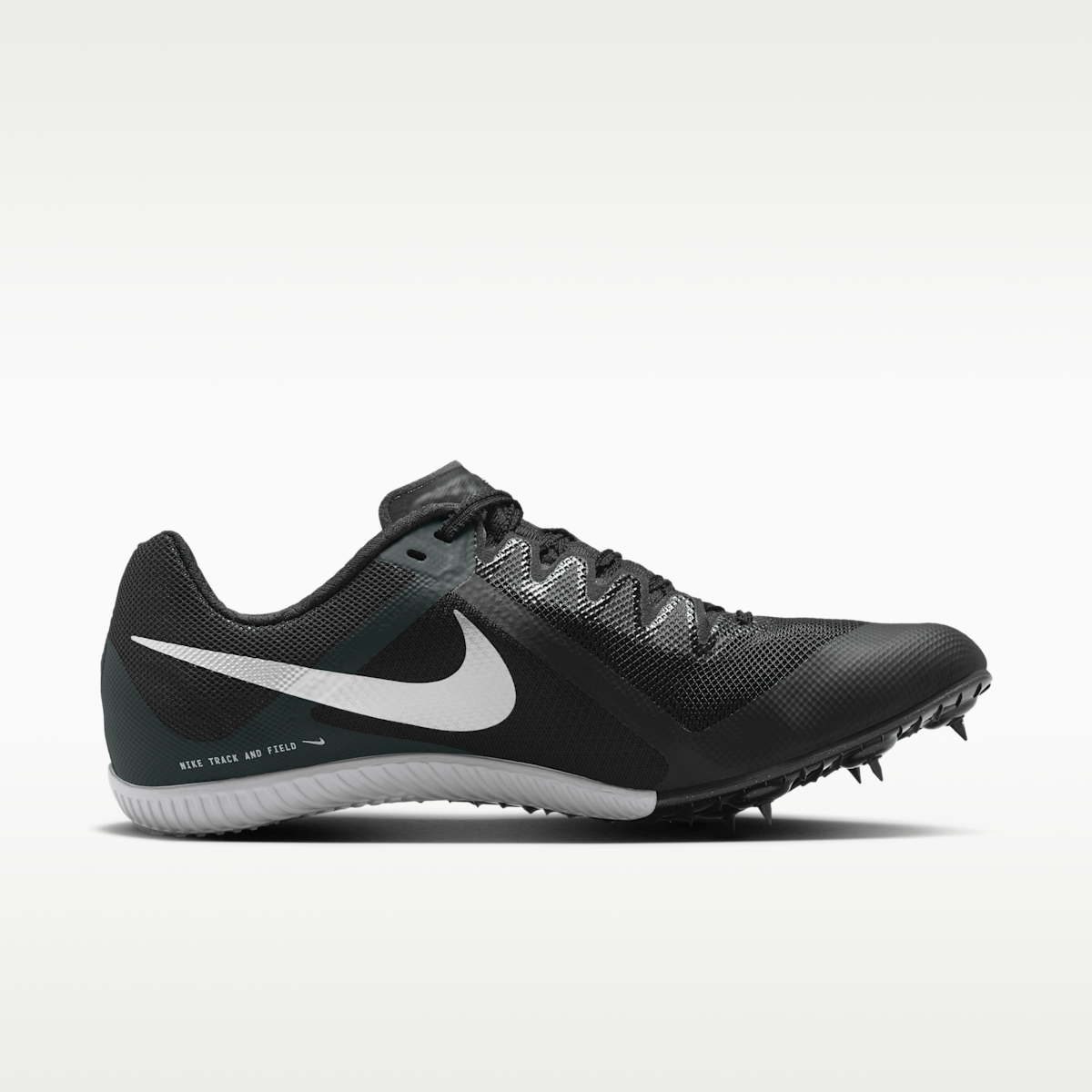 Women's Nike Zoom Rival Multi Track & Field Multi-Event Spikes - Black/Black/Metallic Silver