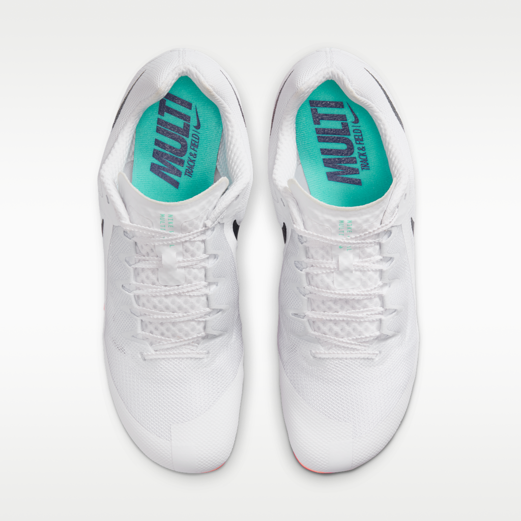 Women's Nike Zoom Rival Multi Track & Field Multi-Event Spikes - White/Bright Crimson/Hyper Violet/Obsidian