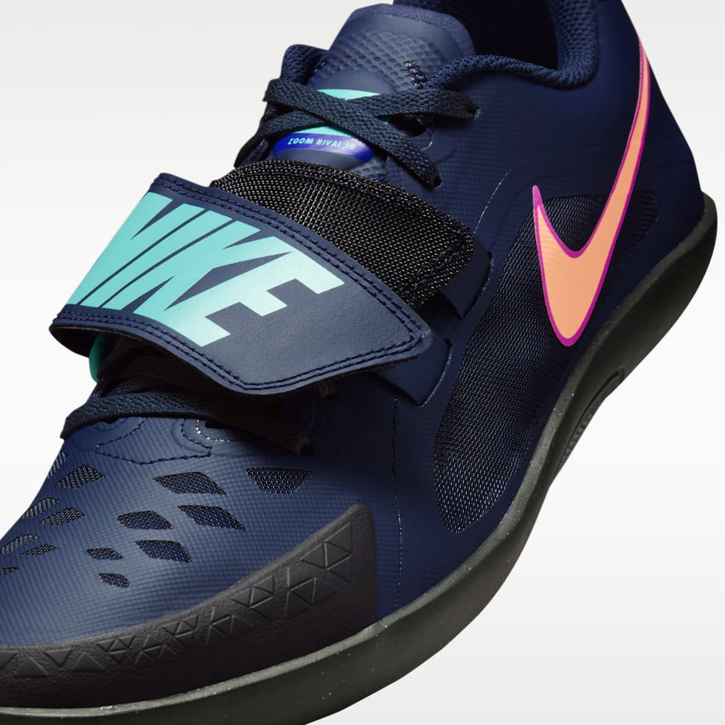 Nike Zoom Rival SD 2 Track & Field Throwing Shoes - Obsidian/Hyper Violet/Hyper Turquoise/Orange Pulse - Image 7