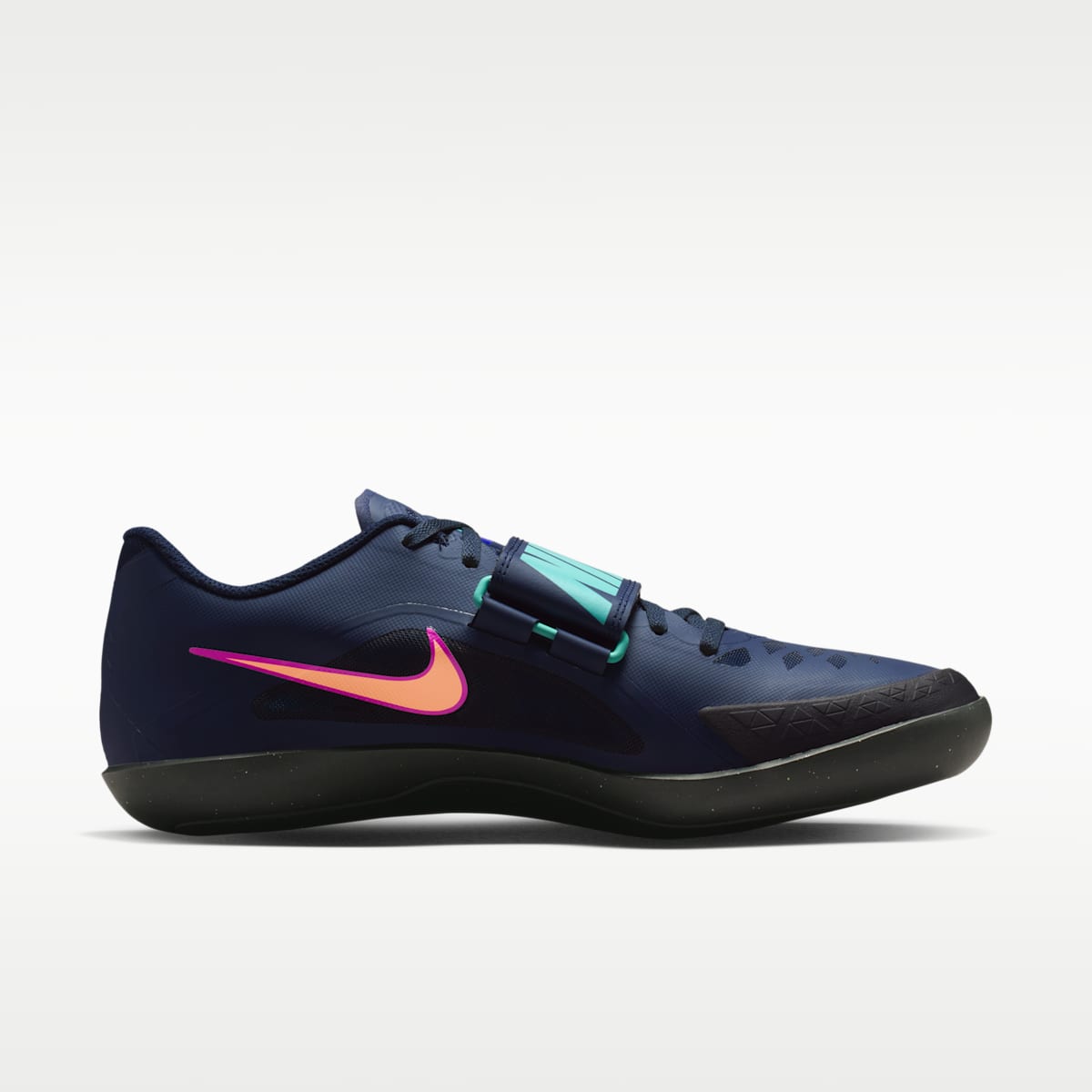 Nike Zoom Rival SD 2 Track & Field Throwing Shoes - Obsidian/Hyper Violet/Hyper Turquoise/Orange Pulse - Image 3
