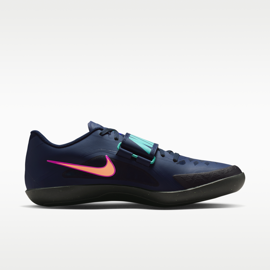 Women's Nike Zoom Rival SD 2 Track & Field Throwing Shoes - Obsidian/Hyper Violet/Hyper Turquoise/Orange Pulse