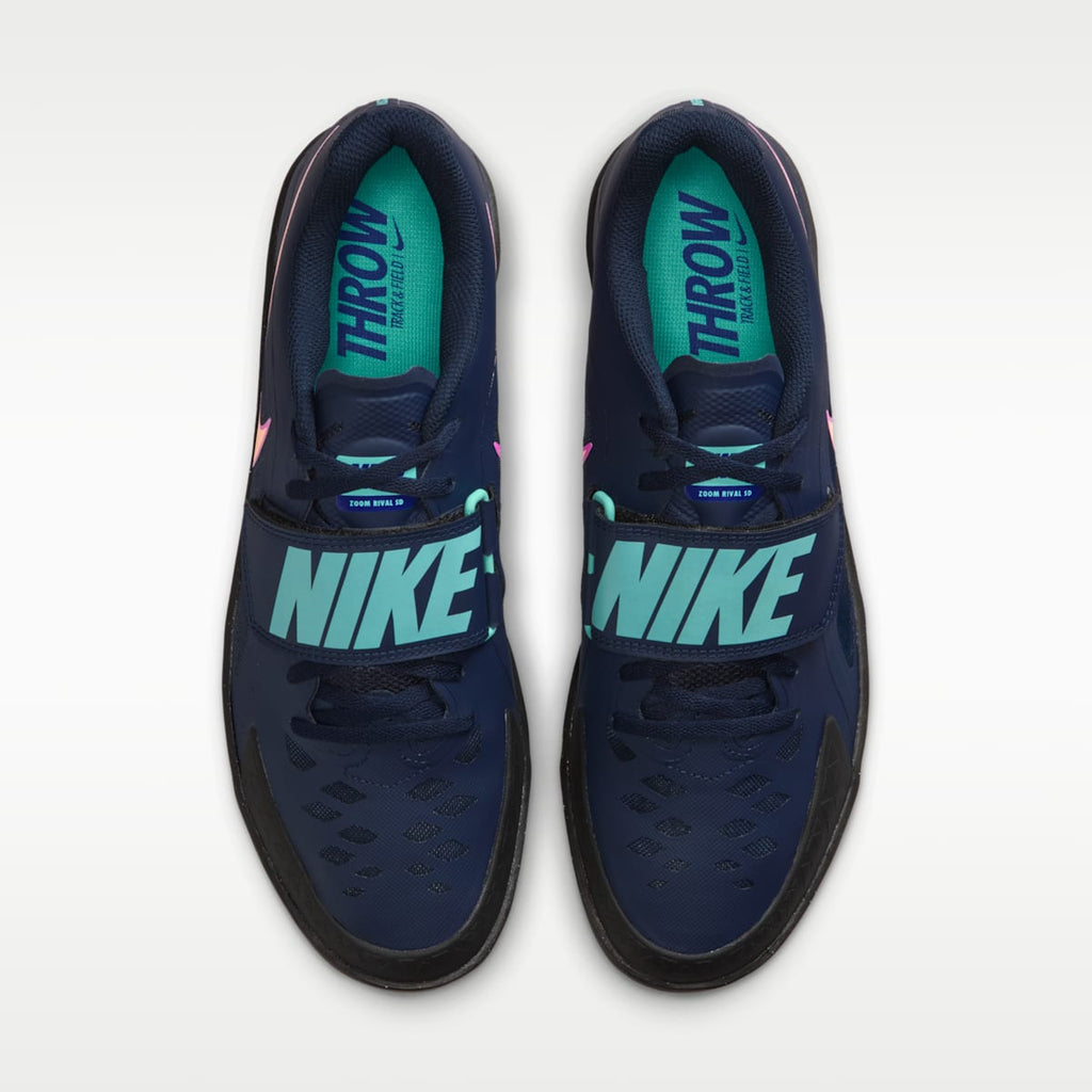 Nike Zoom Rival SD 2 Track & Field Throwing Shoes - Obsidian/Hyper Violet/Hyper Turquoise/Orange Pulse - Image 4
