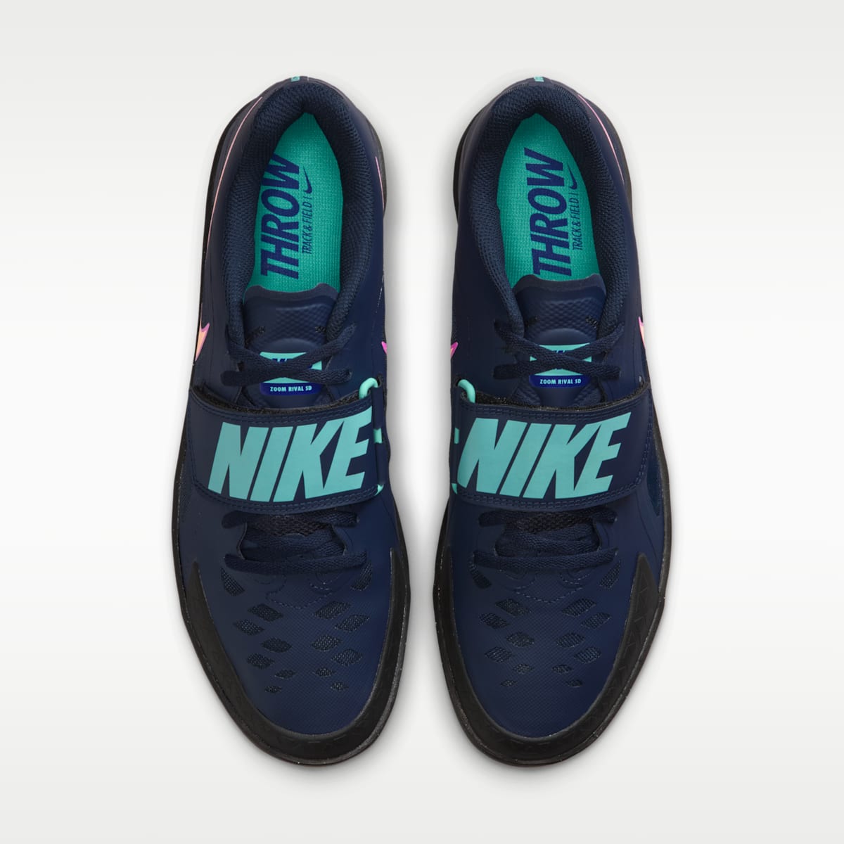Nike Zoom Rival SD 2 Track & Field Throwing Shoes - Obsidian/Hyper Violet/Hyper Turquoise/Orange Pulse - Image 4
