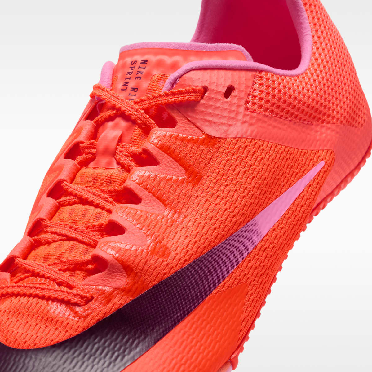 Nike Zoom Rival Sprint Track & Field Sprinting Spikes - Hyper Orange/Hyper Crimson/Bordeaux/Pink Spell - Image 8