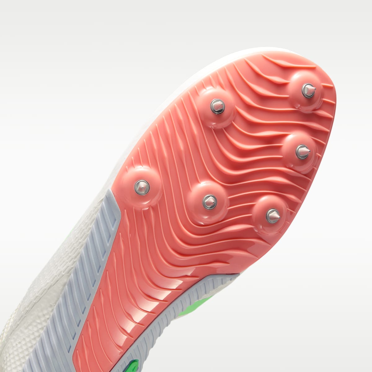 Nike Zoom Rival Sprint Track & Field Sprinting Spikes - Summit White/Atomic Pink/Aluminum/Electro Green - Image 7