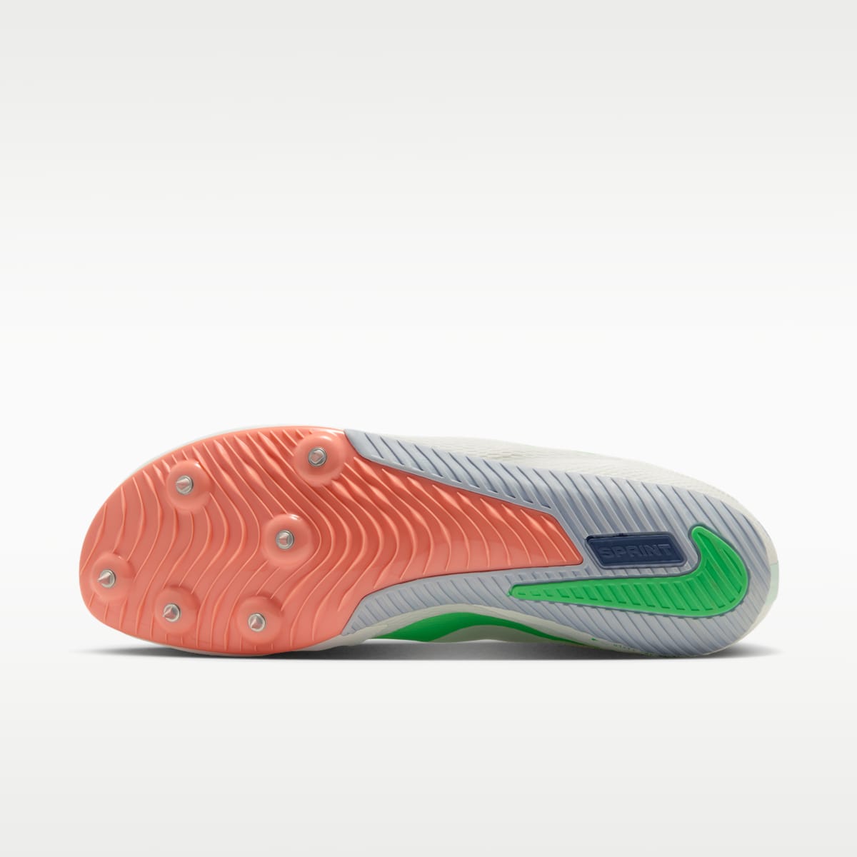 Nike Zoom Rival Sprint Track & Field Sprinting Spikes - Summit White/Atomic Pink/Aluminum/Electro Green - Image 2