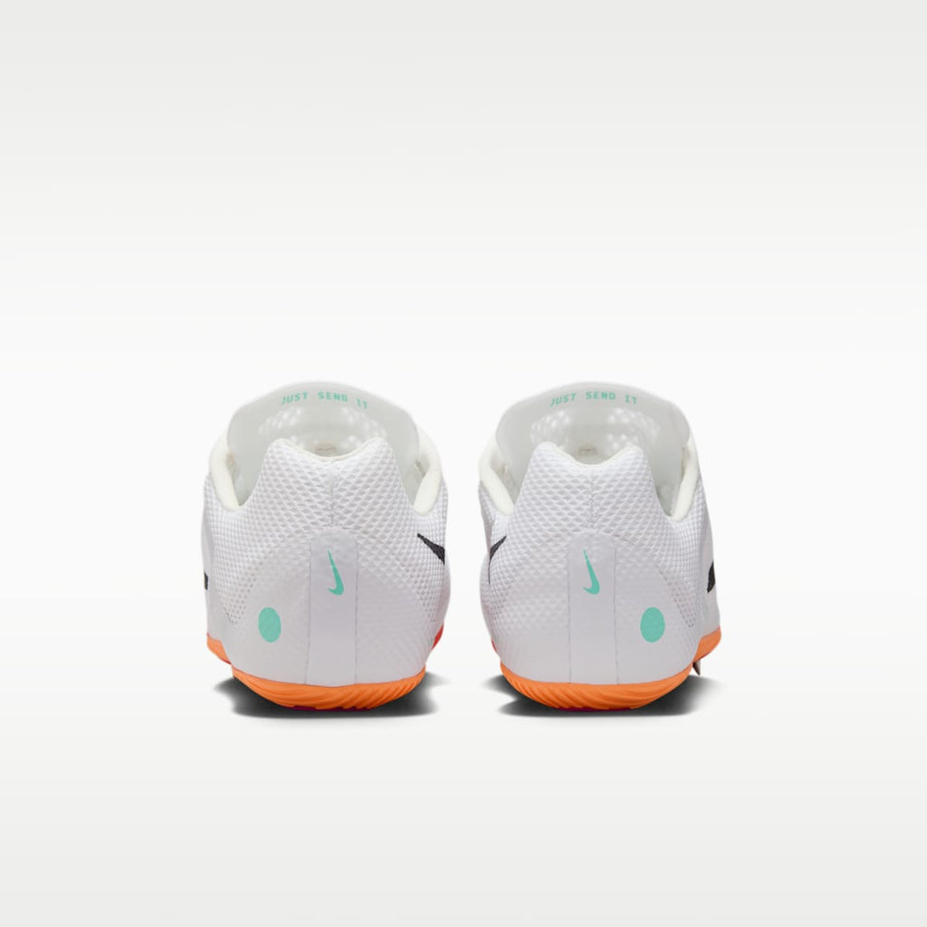 Nike Zoom Rival Sprint Track & Field Sprinting Spikes - White/Bright Crimson/Hyper Turquoise/Obsidian - Image 6