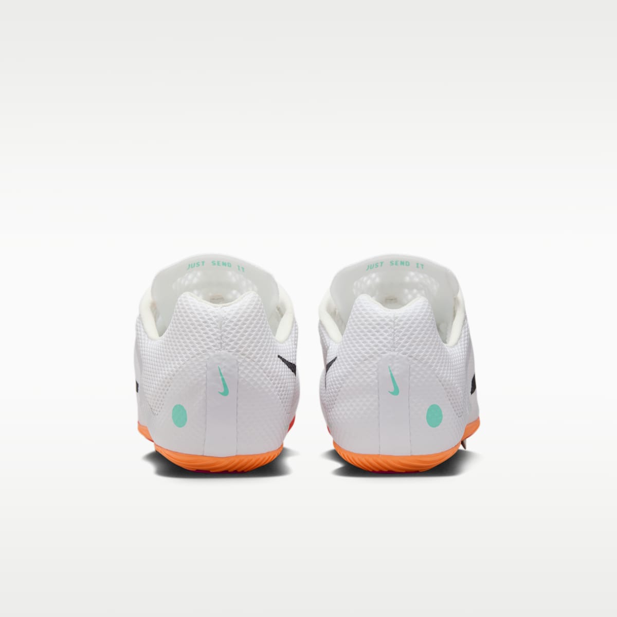 Nike Zoom Rival Sprint Track & Field Sprinting Spikes - White/Bright Crimson/Hyper Turquoise/Obsidian - Image 6