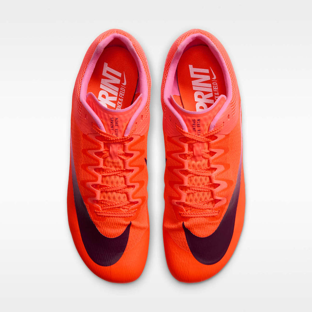 Nike Zoom Rival Sprint Track & Field Sprinting Spikes - Hyper Orange/Hyper Crimson/Bordeaux/Pink Spell - Image 4