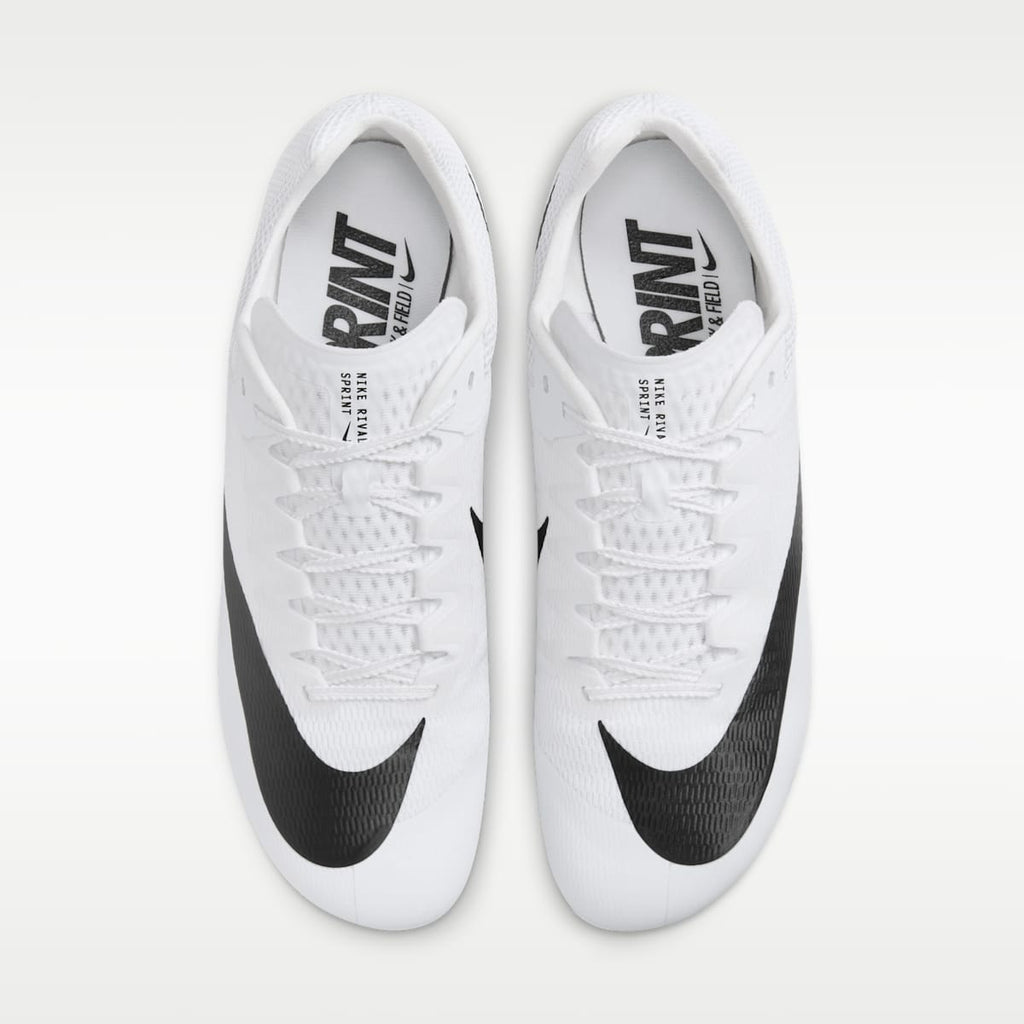 Women's Nike Zoom Rival Sprint Track & Field Sprinting Spikes - White/Metallic Silver/Black