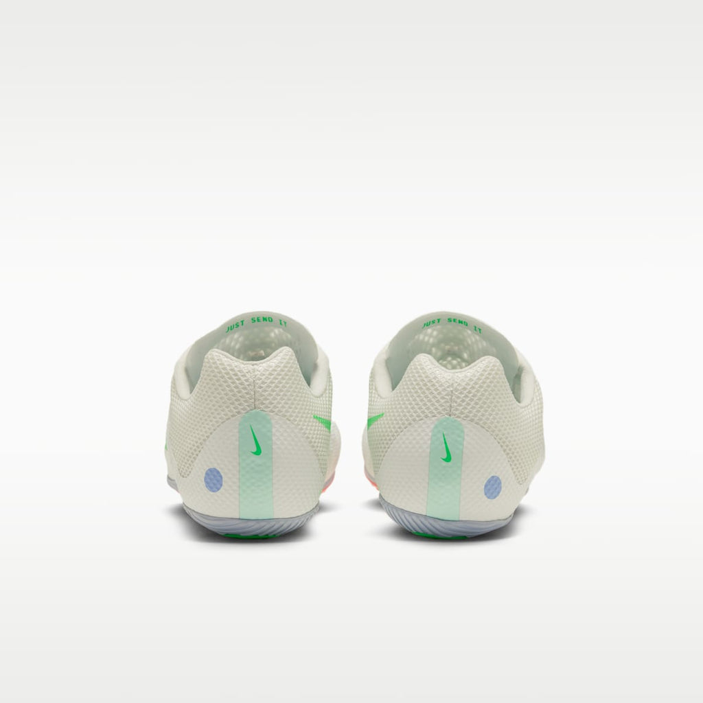 Nike Zoom Rival Sprint Track & Field Sprinting Spikes - Summit White/Atomic Pink/Aluminum/Electro Green - Image 6