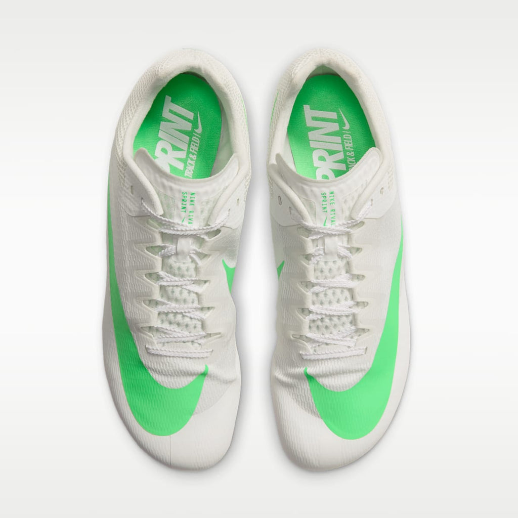 Nike Zoom Rival Sprint Track & Field Sprinting Spikes - Summit White/Atomic Pink/Aluminum/Electro Green - Image 4